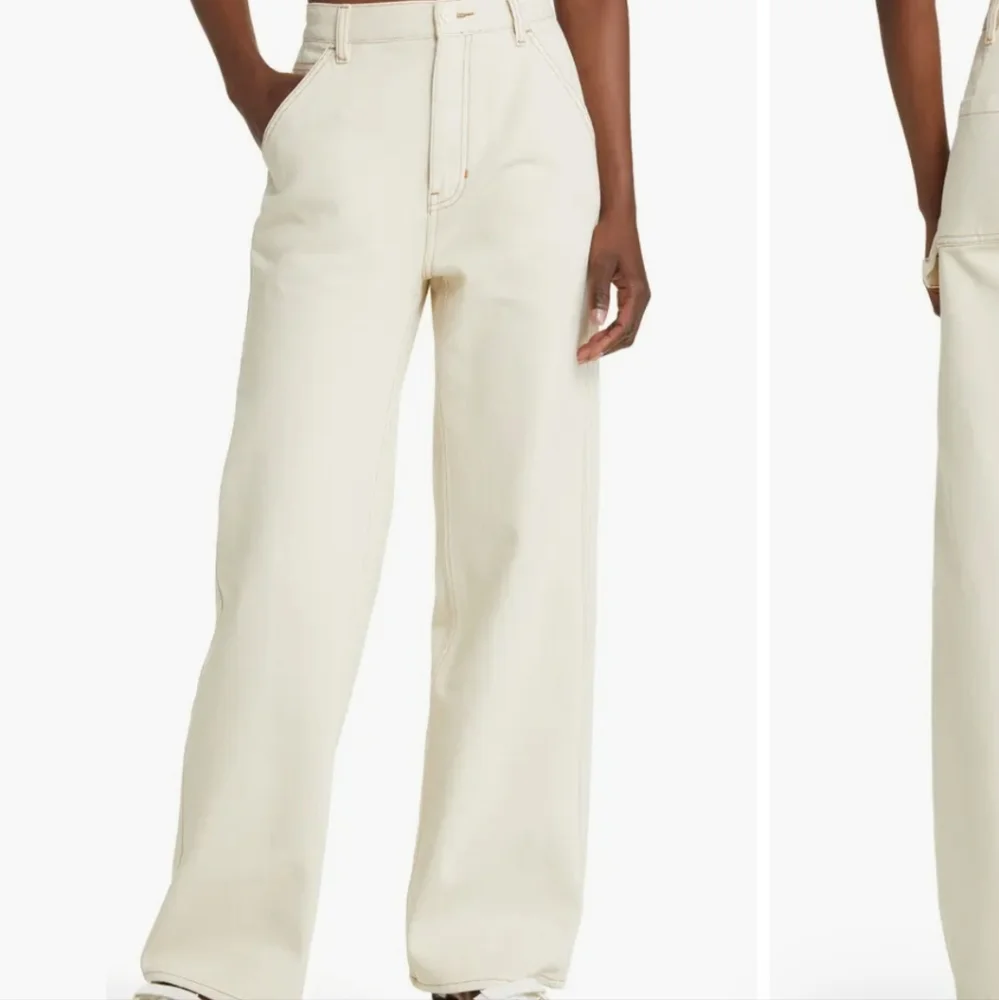 PACSUN carpenter pants size approx 29 color bone contrast thread detail - Picture 2 of 15